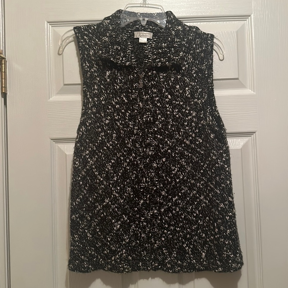 Christopher & Banks zip sweater vest